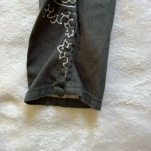 Rococo Sand Bandana Paisley Romper Gray Cotton Size M Style OB2408350 - Picture 6 of 10